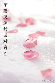 宁愿哭泣的面对自己